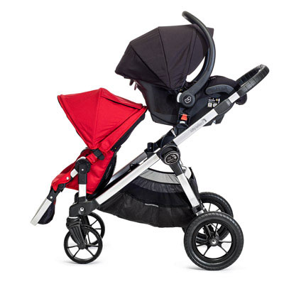 baby jogger city select second seat adaptors stroller grey